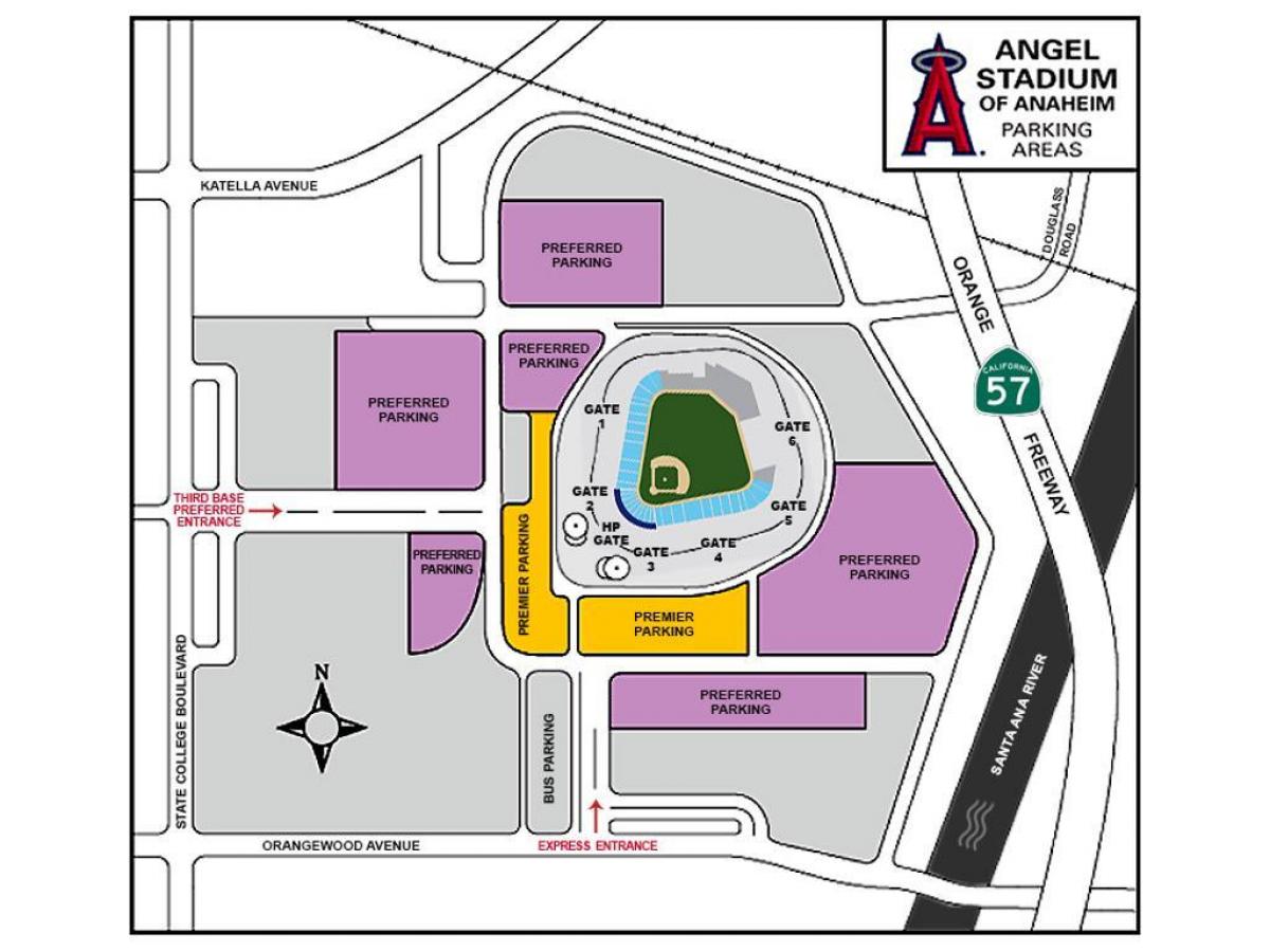 mapa de los ángeles de estacionamiento