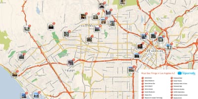 LA atracciones mapa
