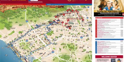 Big bus tour de Los Ángeles mapa
