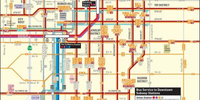 Mapa del metro de Los Ángeles