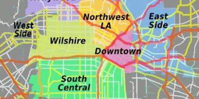 Mapa de centro de Los Ángeles