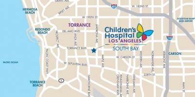 Mapa del hospital de niños de Los Ángeles