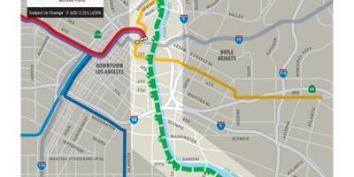 Río de Los Ángeles en bicicleta de ruta mapa