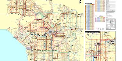 Los Angeles metro bus mapa