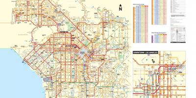 Los Ángeles de tránsito mapa