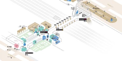 LA estación de la unión mapa