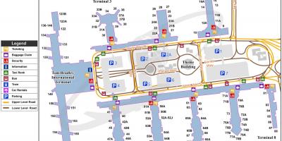 Lax airport terminal mapa