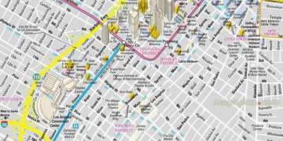 Mapa de Los Ángeles 3d