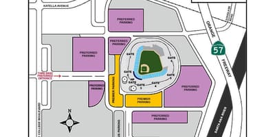 Mapa de los ángeles de estacionamiento