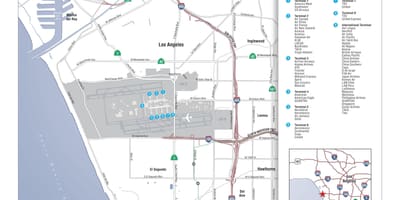 Mapa de la zona alrededor de lax