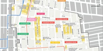 Mapa de la tienda de Los Ángeles
