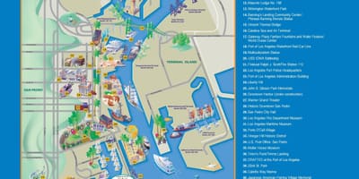Mapa del puerto de Los Ángeles